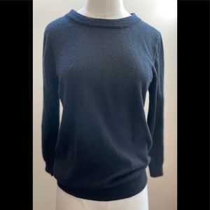 JCrew black tippi sweater Sz med.